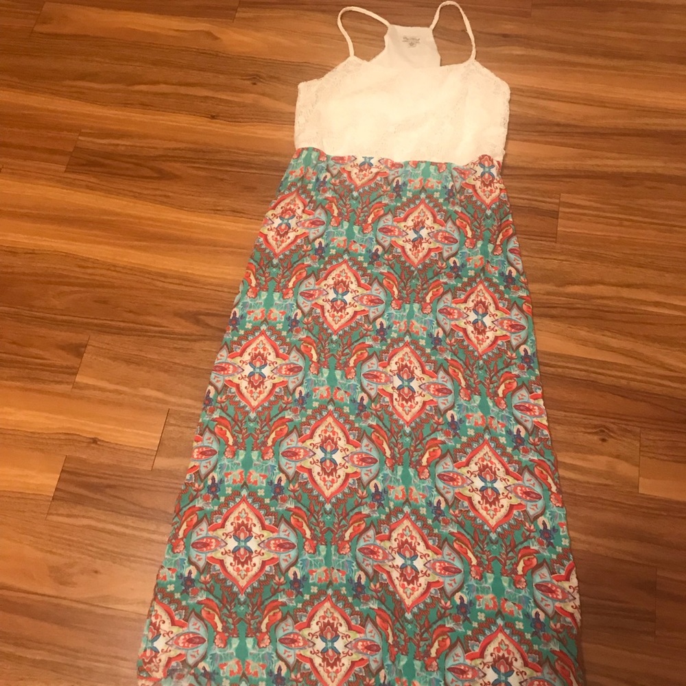Printed maxi dress